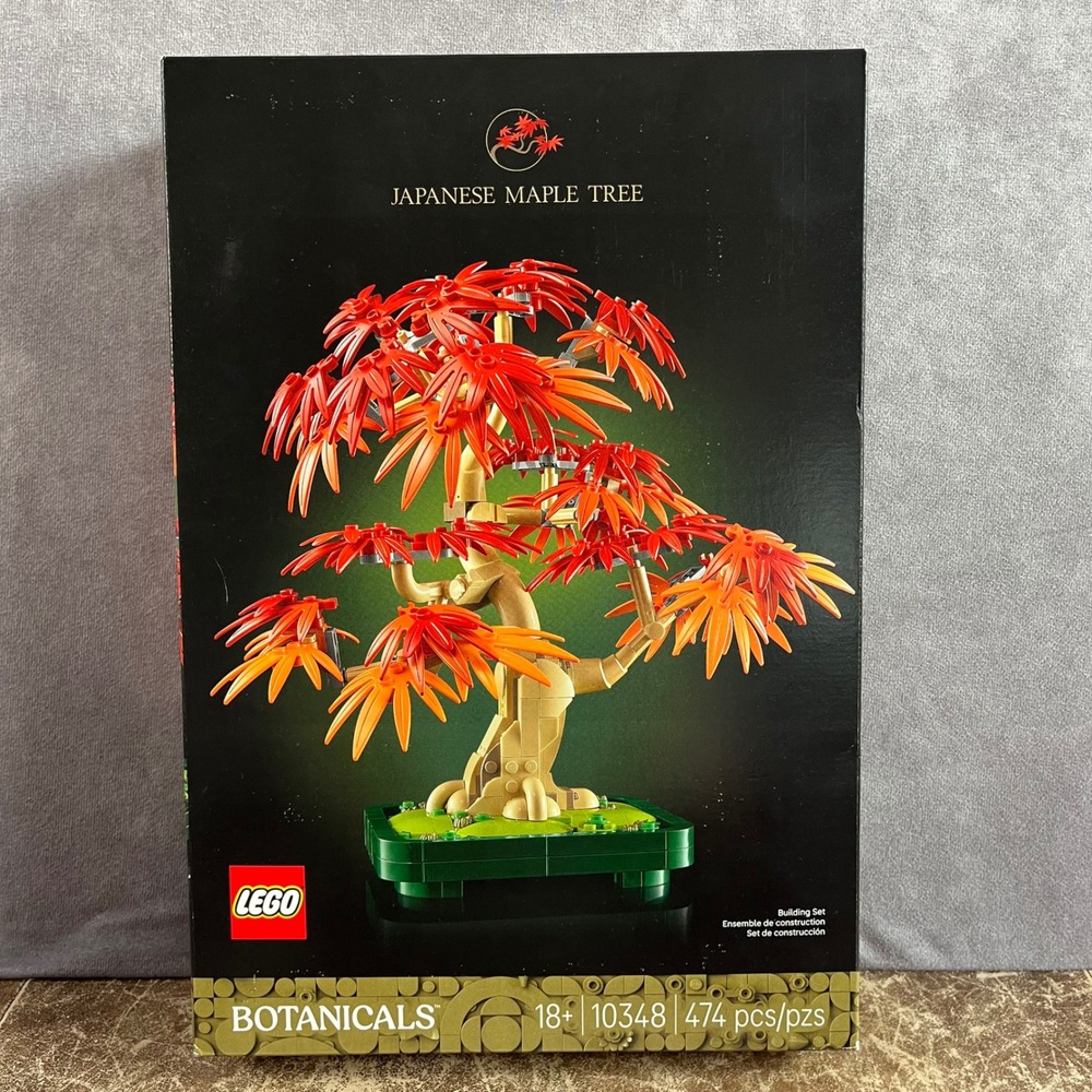 LEGO Japanese Maple Tree Botanicals 10348 Adult Set Red Orange 474pcs NEW